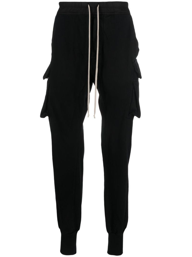 Black Mastodon Cut Cargo Track Pants