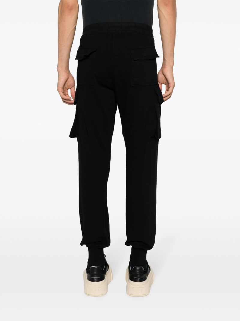 Black Mastodon Cut Cargo Track Pants