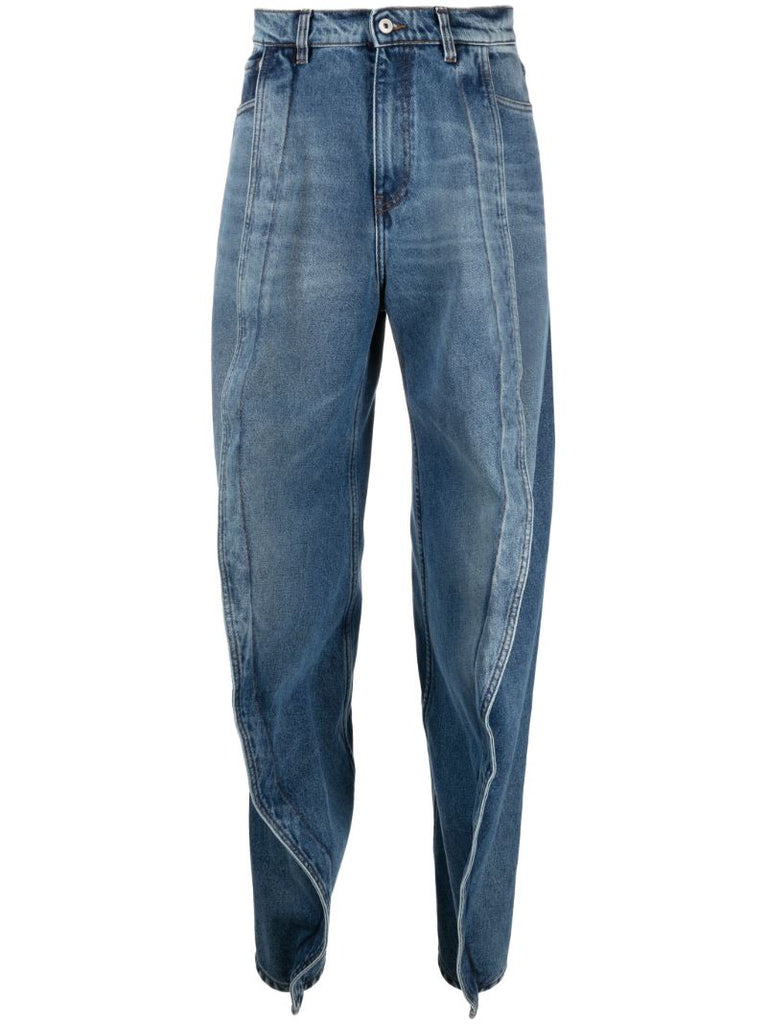 Blue Wide-leg Jeans