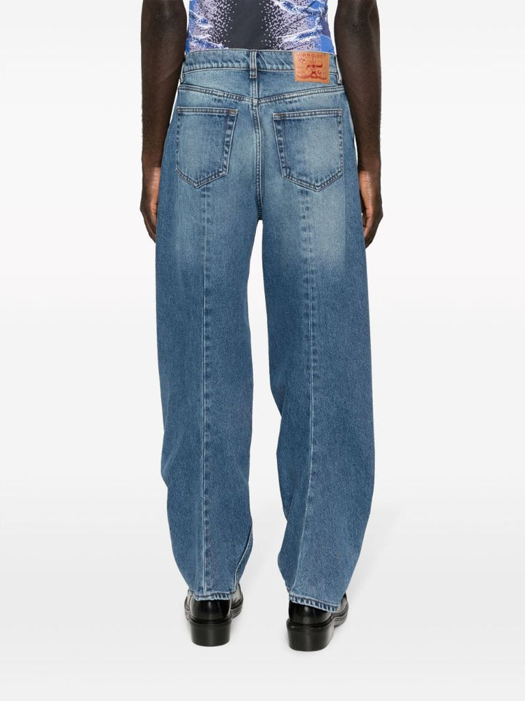 Blue Wide-leg Jeans
