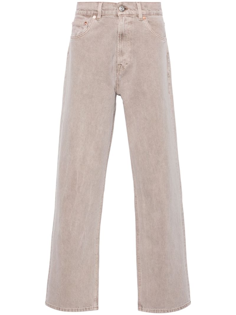 Pink Third Cut Straight-leg Jeans