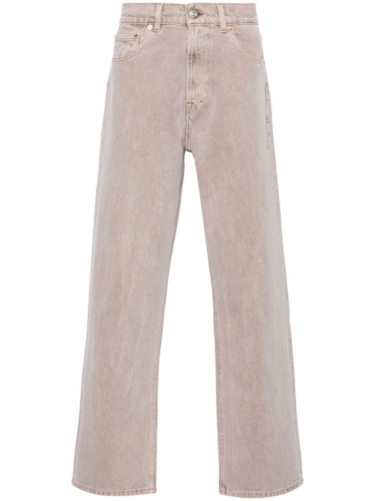 Pink Third Cut Straight-leg Jeans