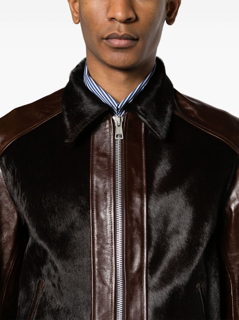 Brown Andalou Leather Jacket