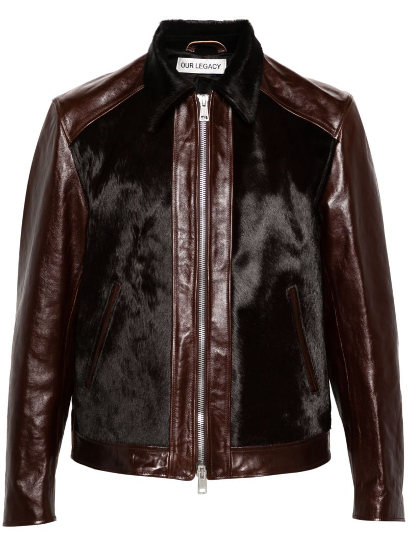 Brown Andalou Leather Jacket