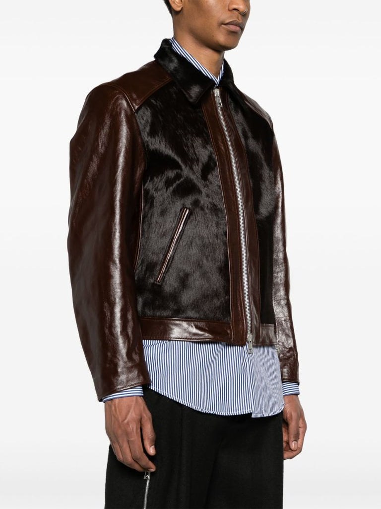 Brown Andalou Leather Jacket