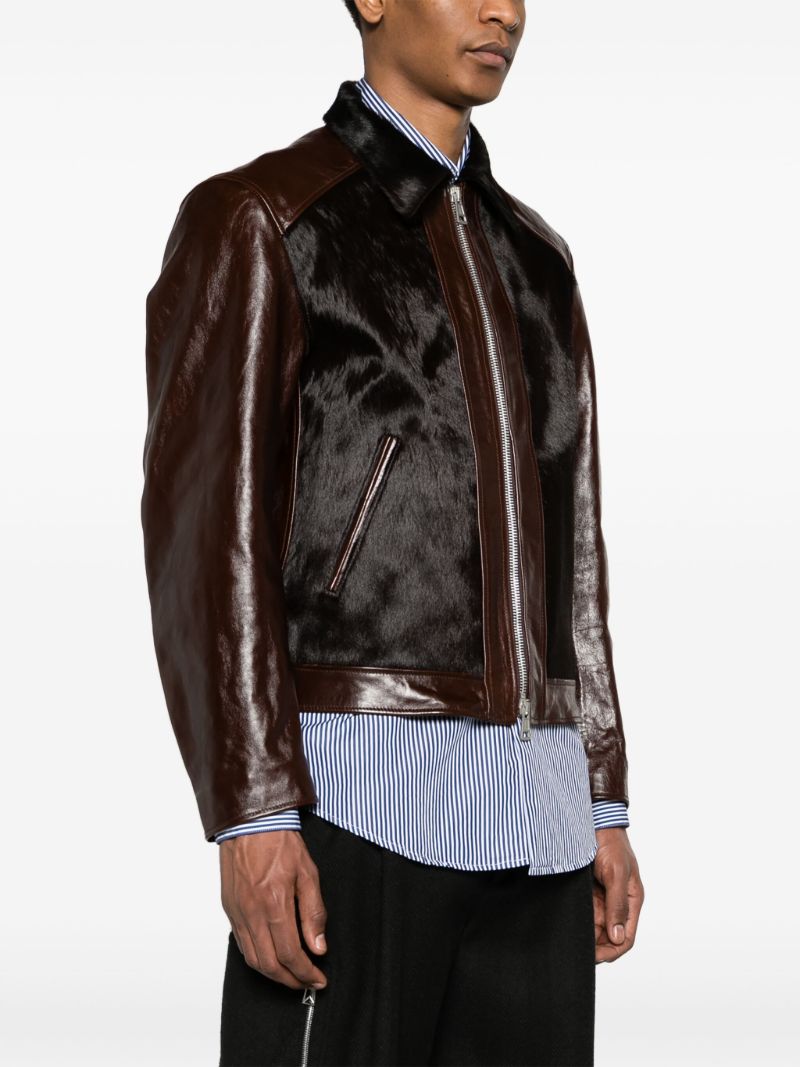 Brown Andalou Leather Jacket