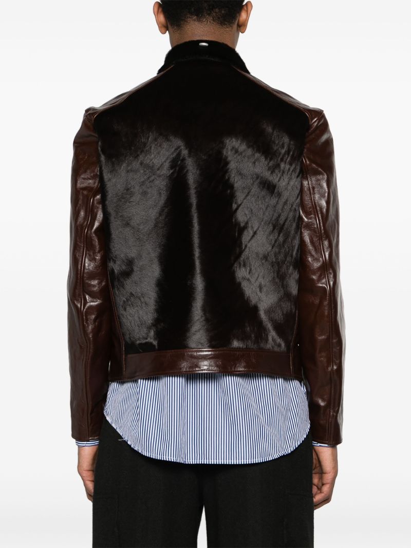 Brown Andalou Leather Jacket