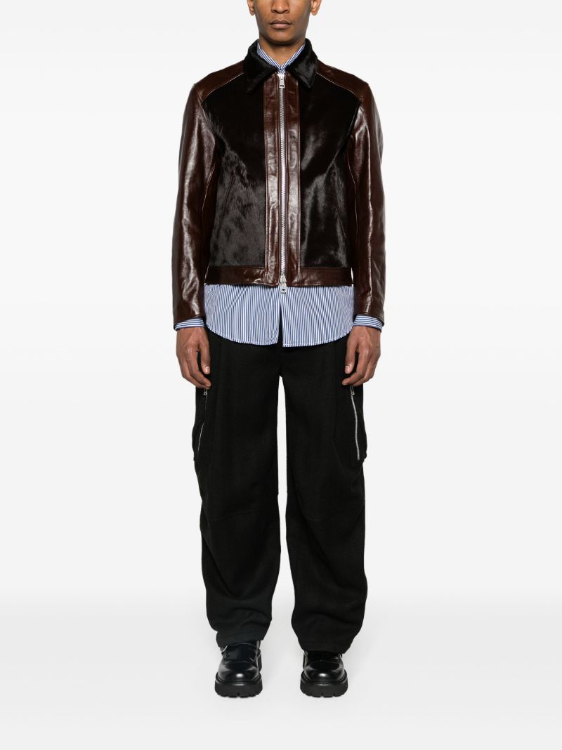 Brown Andalou Leather Jacket
