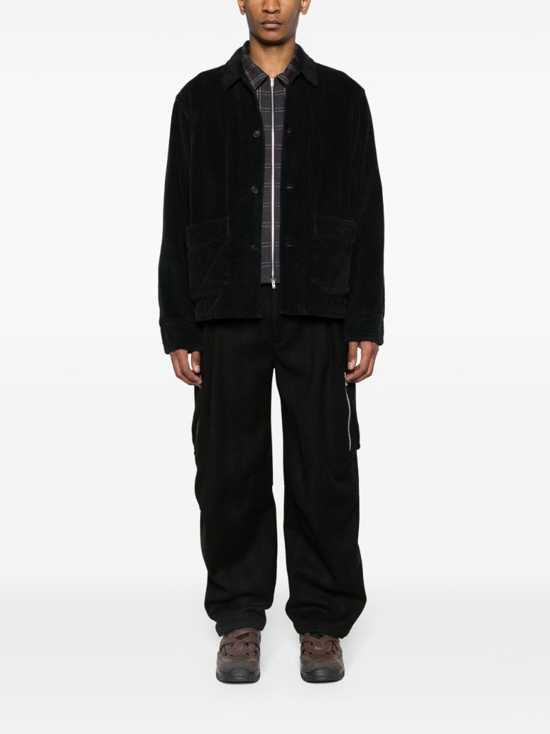 Black Archieve Box Chenille Jacket