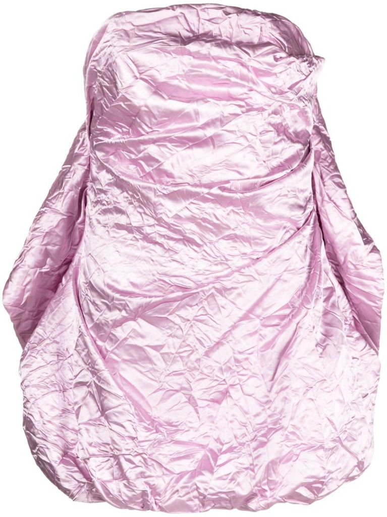 Pink Draped Mini Dress