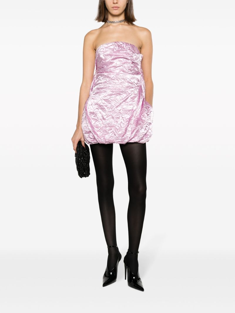 Pink Draped Mini Dress