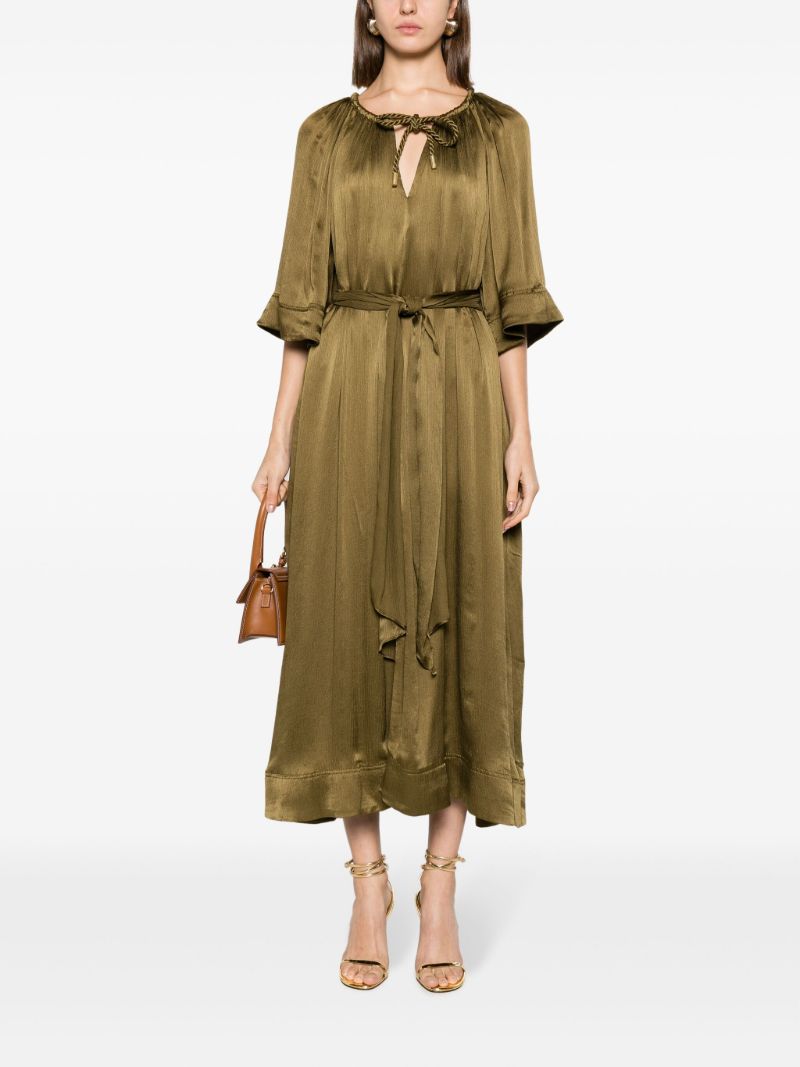 Green Seraphina Silk Dress