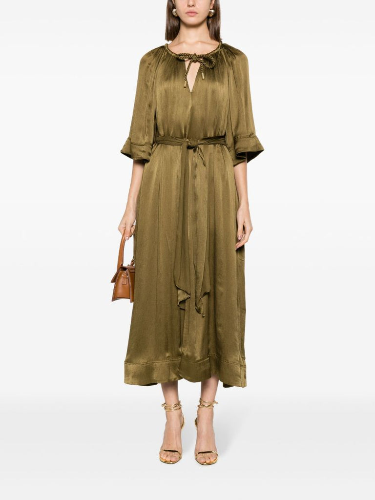 Green Seraphina Silk Dress