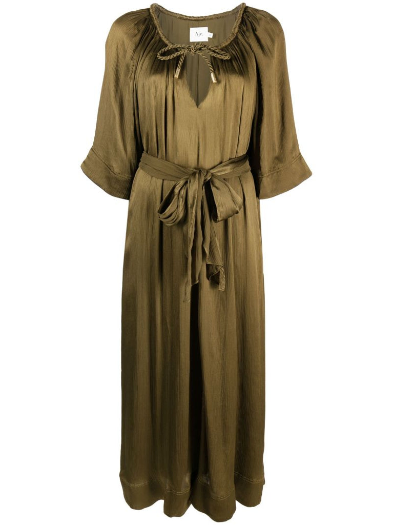 Green Seraphina Silk Dress