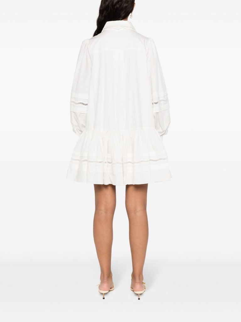 White Reva Cotton Shirt Dress