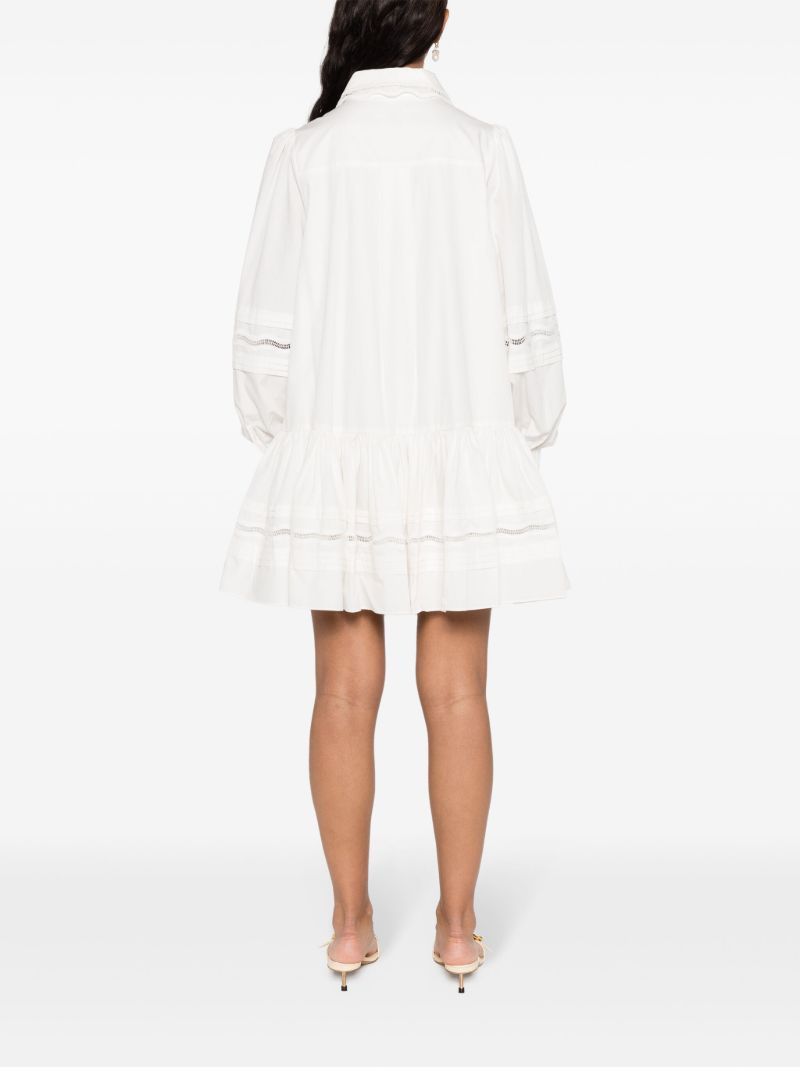 White Reva Cotton Shirt Dress