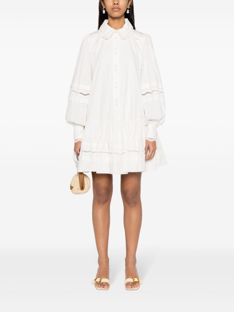 White Reva Cotton Shirt Dress