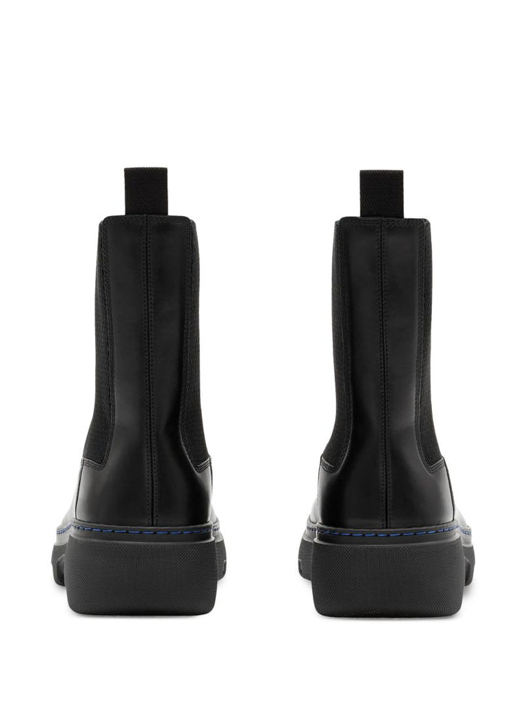 Black Creeper Leather Chelsea Boots