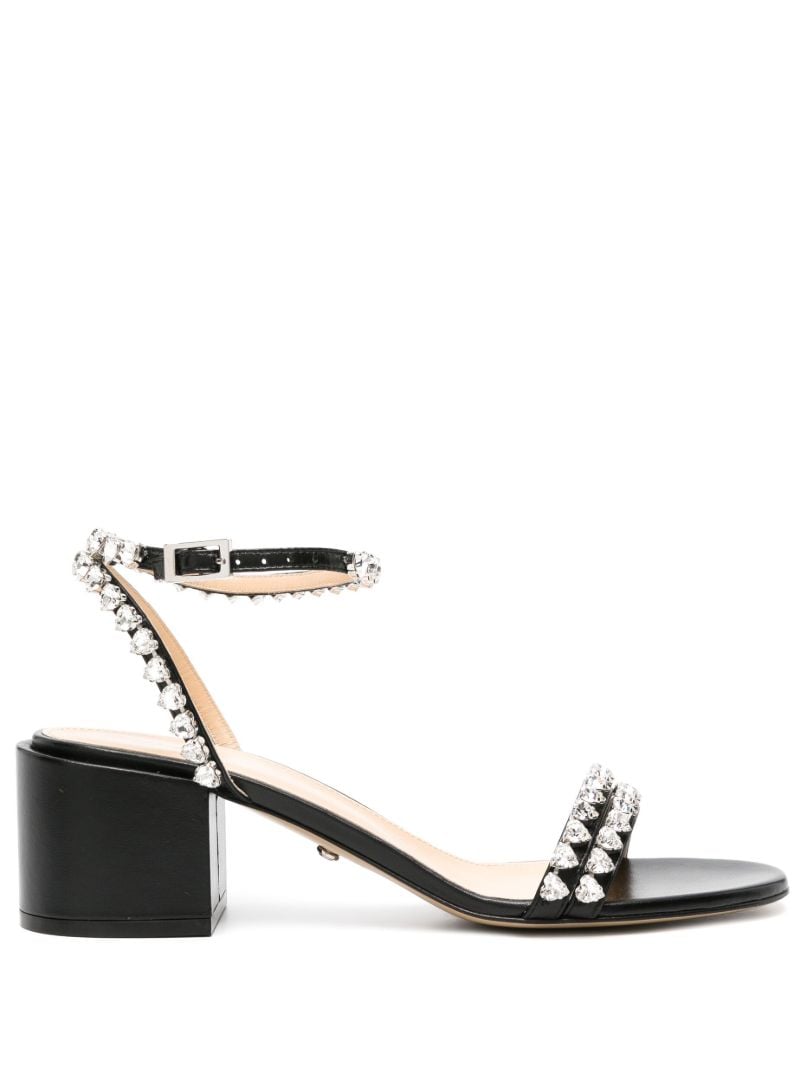 Black Audrey 55 Leather Sandals
