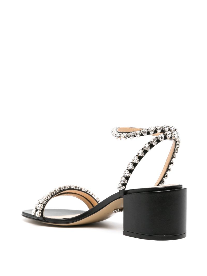 Black Audrey 55 Leather Sandals