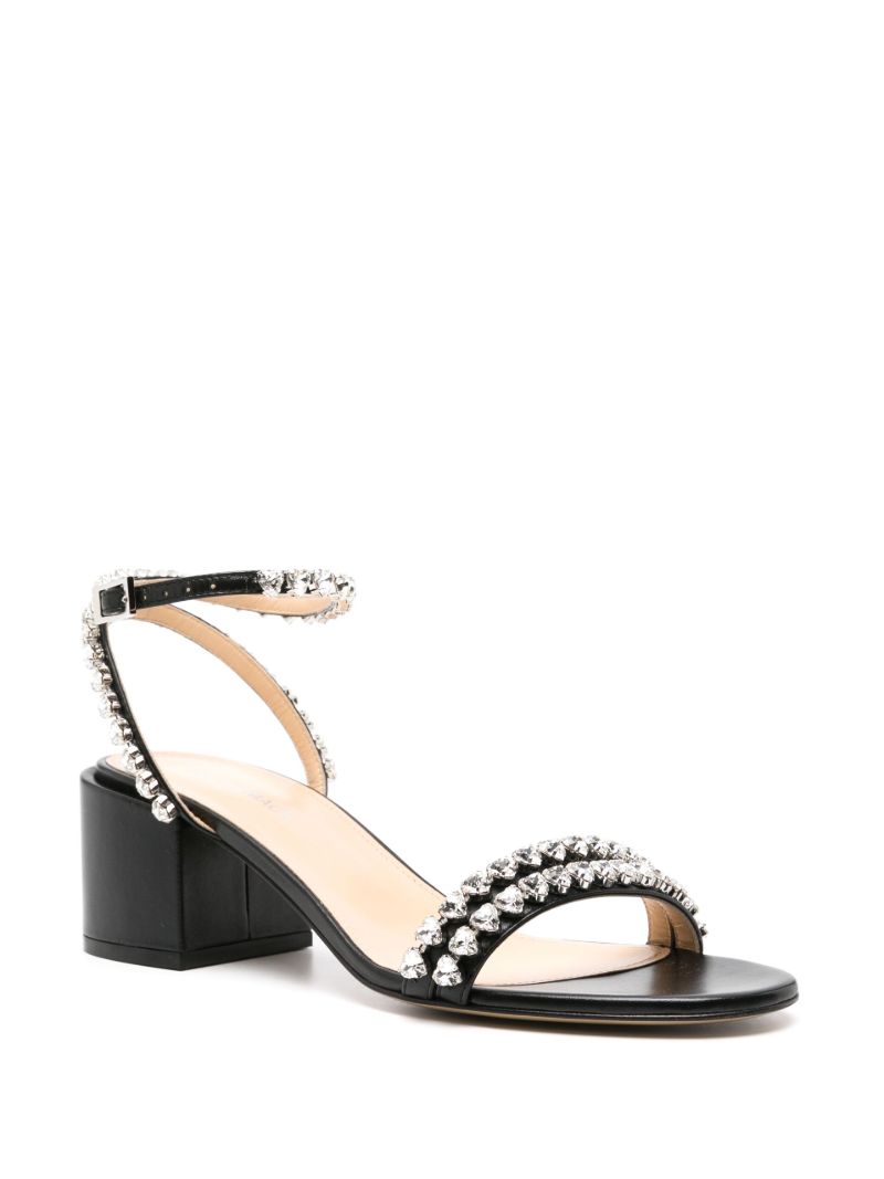 Black Audrey 55 Leather Sandals