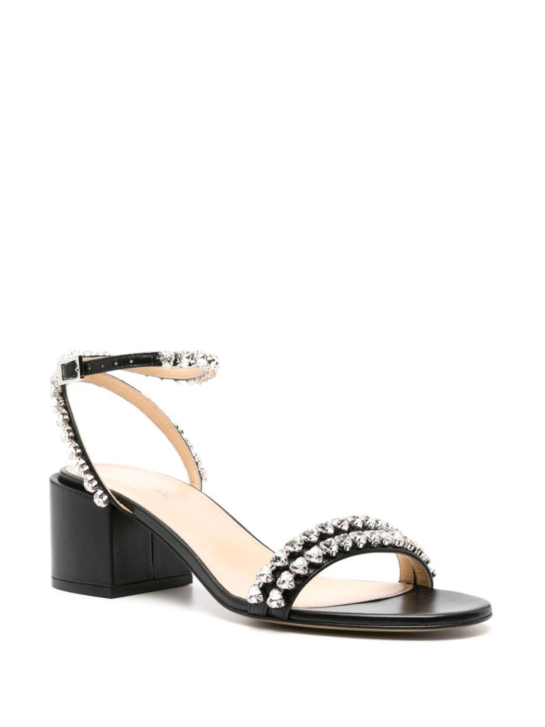 Black Audrey 55 Leather Sandals
