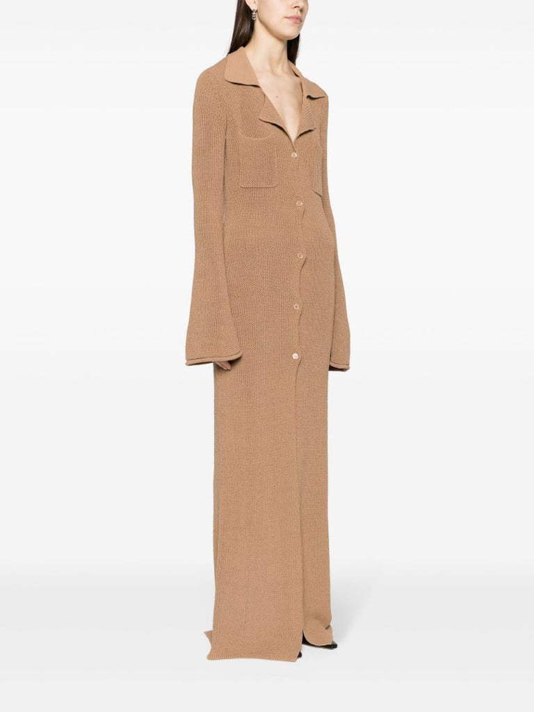 Brown Agos Maxi Cardigan