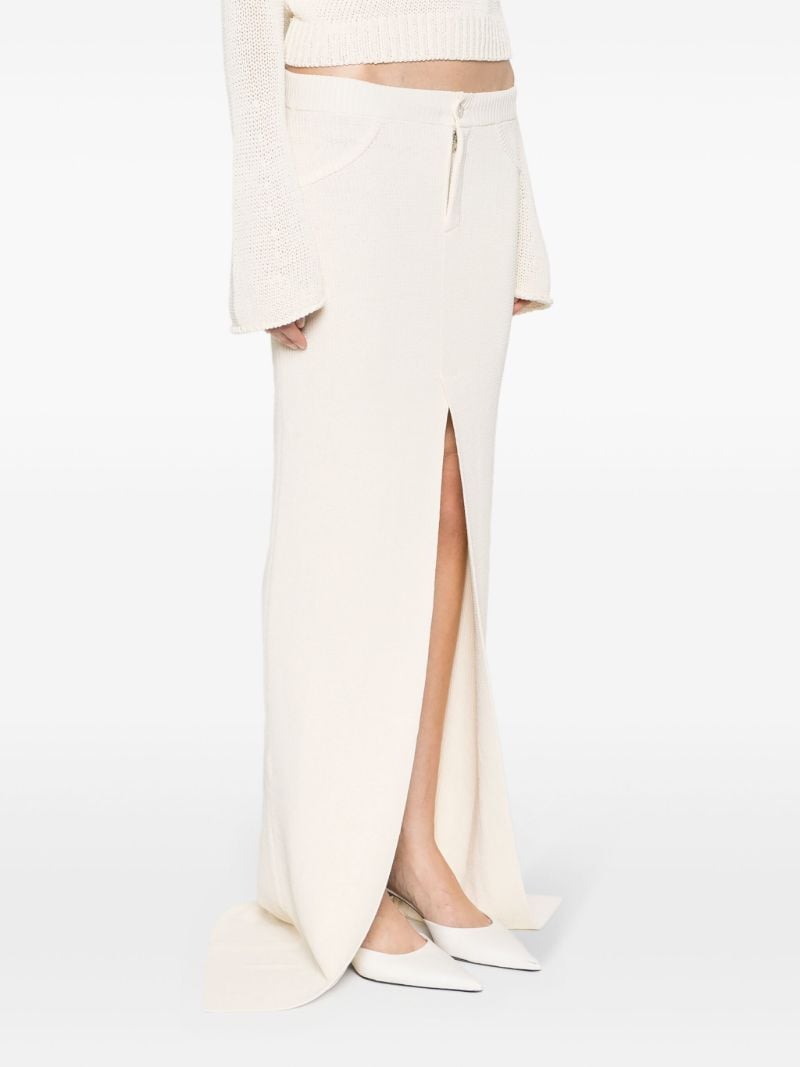 Neutral Sei Knitted Maxi Skirt