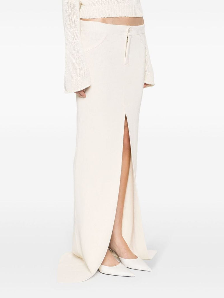 Neutral Sei Knitted Maxi Skirt