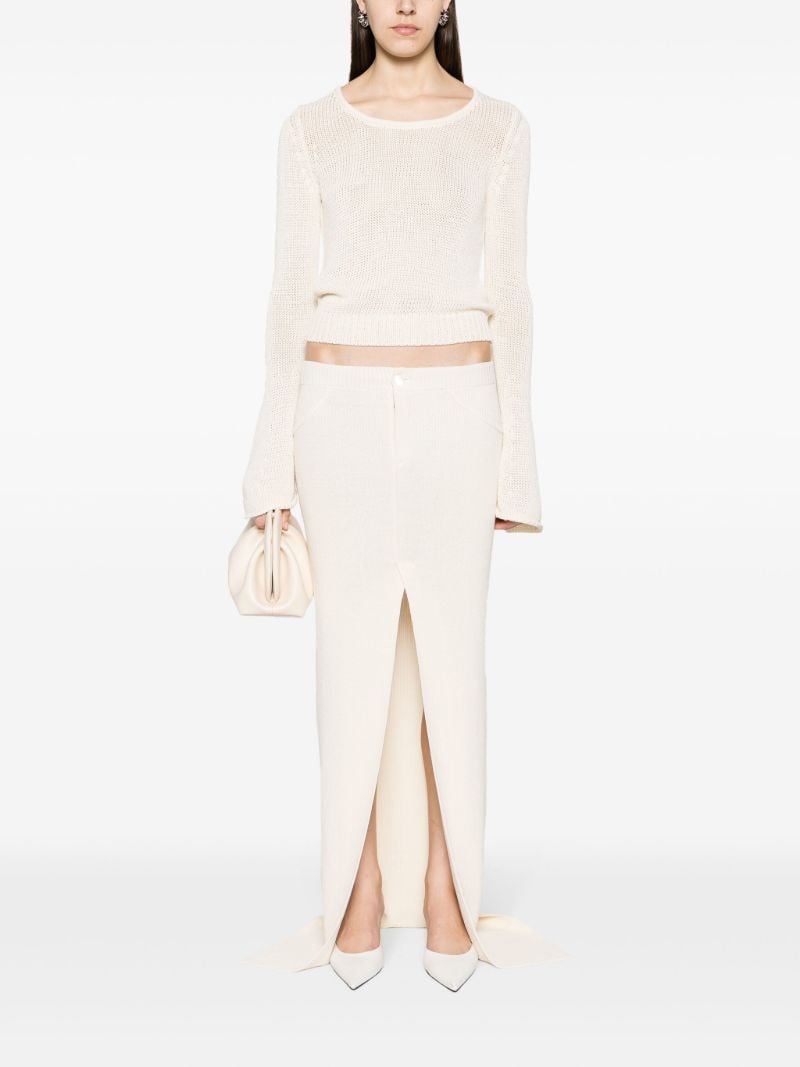 Neutral Sei Knitted Maxi Skirt