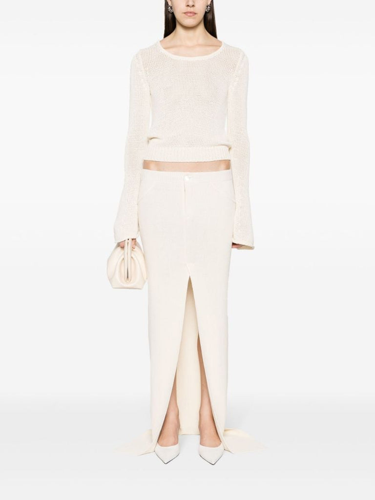 Neutral Sei Knitted Maxi Skirt