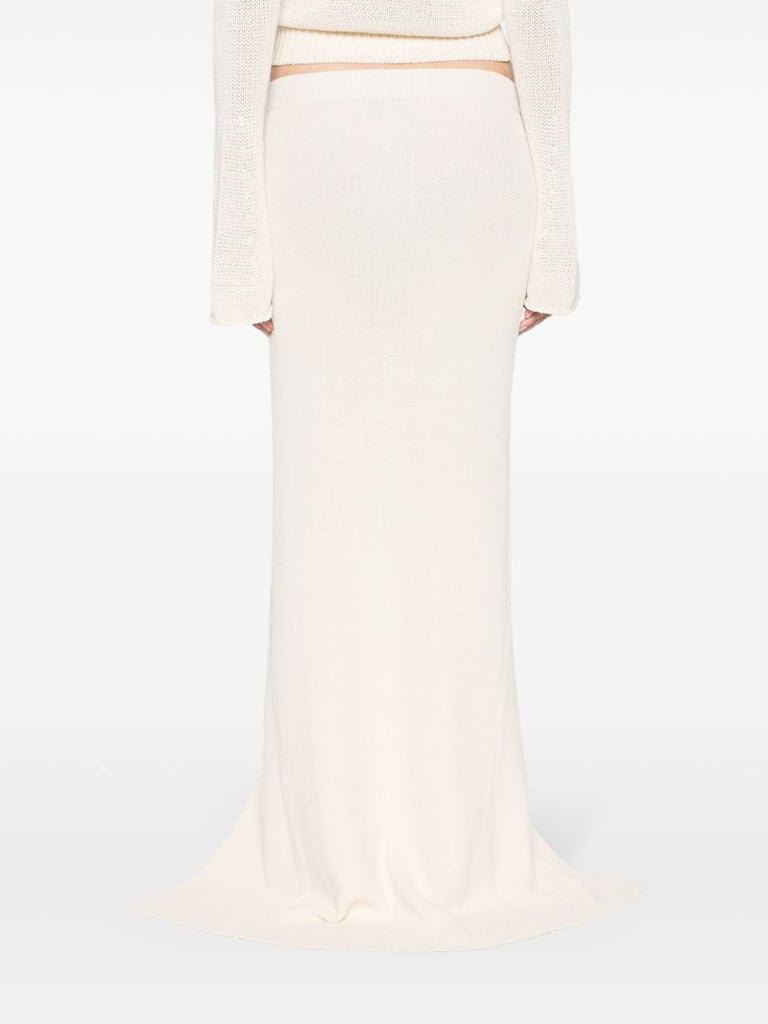 Neutral Sei Knitted Maxi Skirt