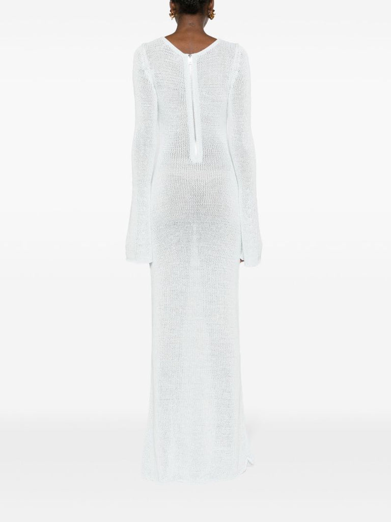 Blue Ocra Knitted Maxi Dress
