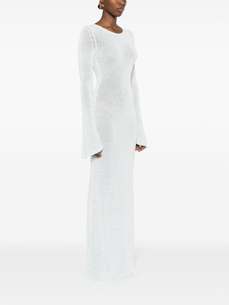 Blue Ocra Knitted Maxi Dress