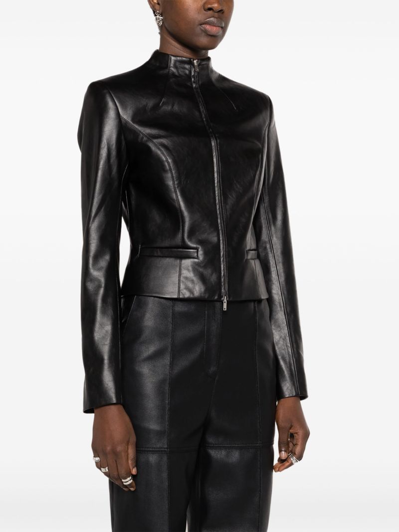 Black Ubala Faux-leather Jacket