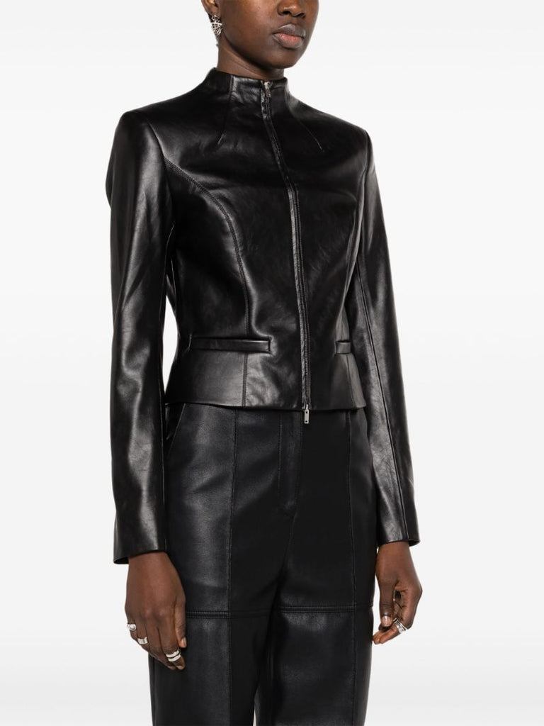 Black Ubala Faux-leather Jacket