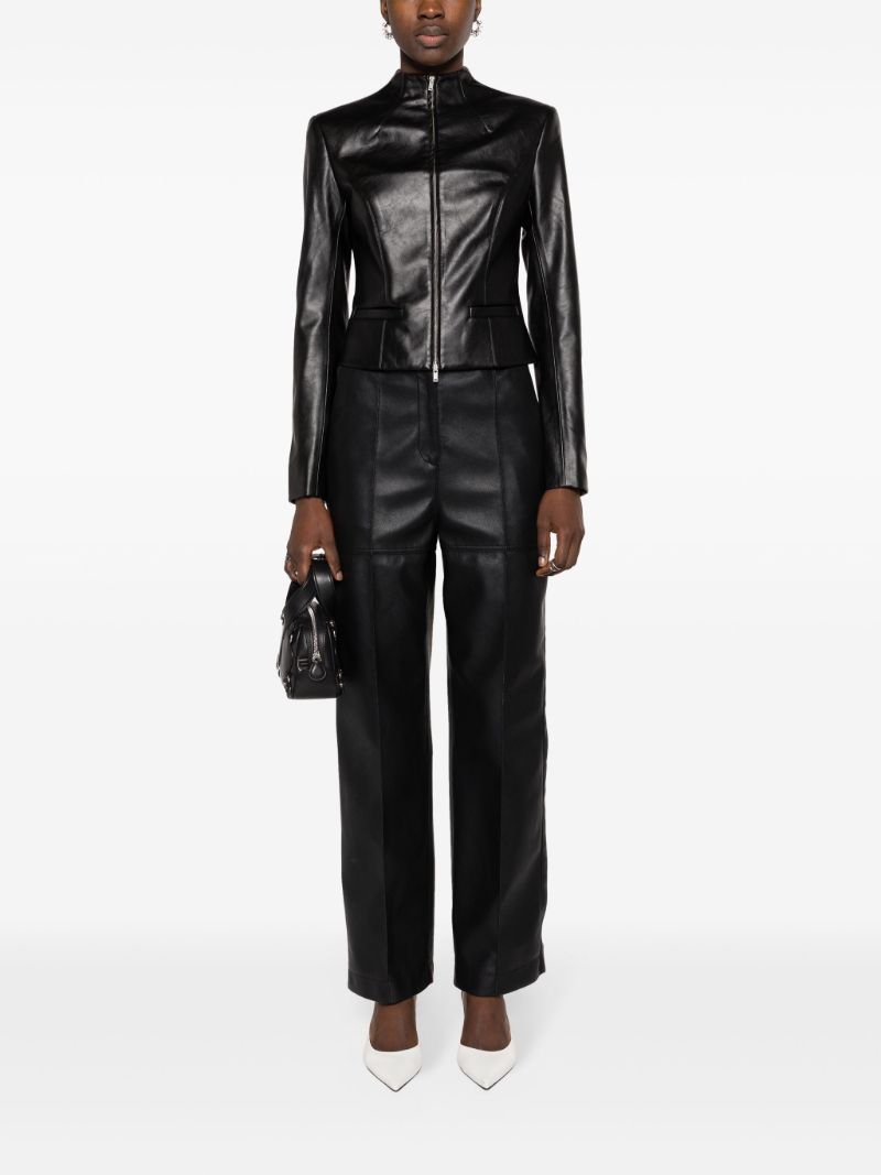 Black Ubala Faux-leather Jacket