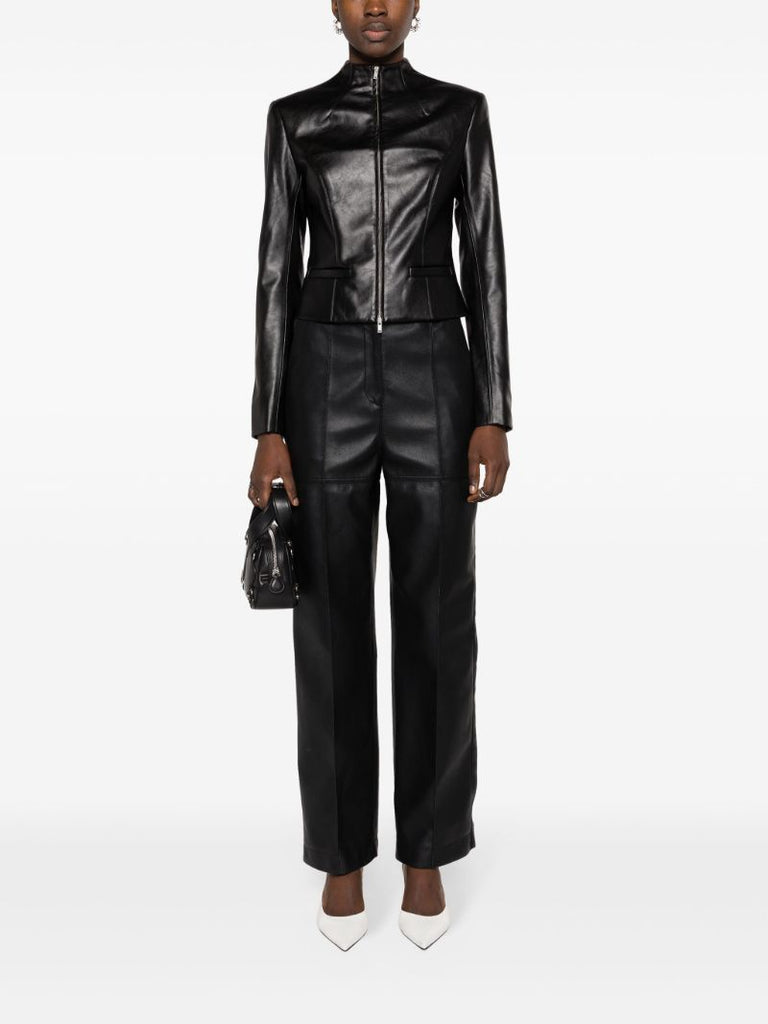 Black Ubala Faux-leather Jacket