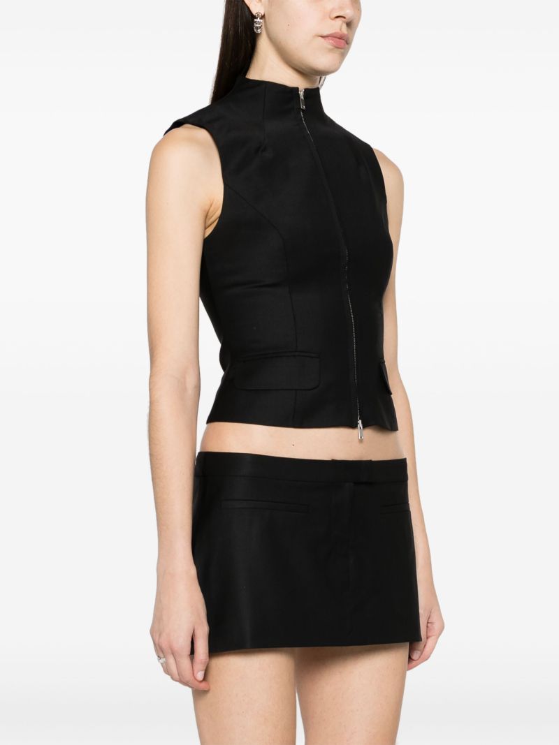 Black Suwo Mock-neck Top