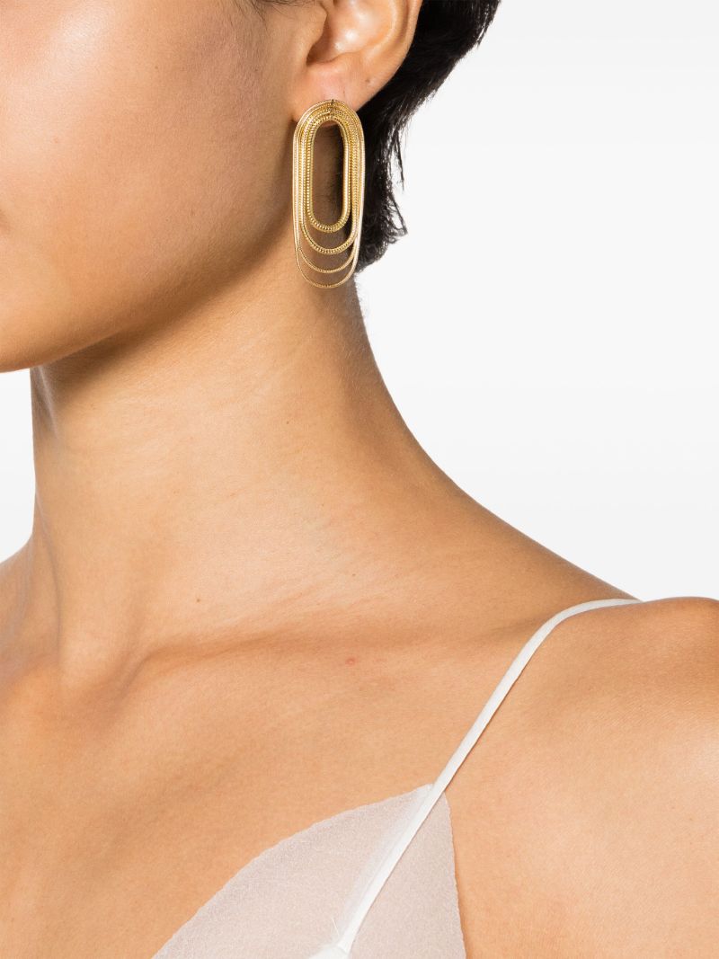 18k Yellow Gold Drop Earrings
