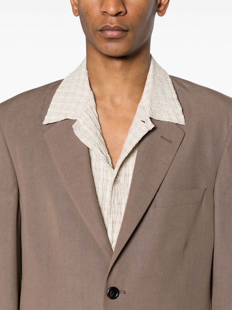 Brown Vienna Single-breasted Blazer