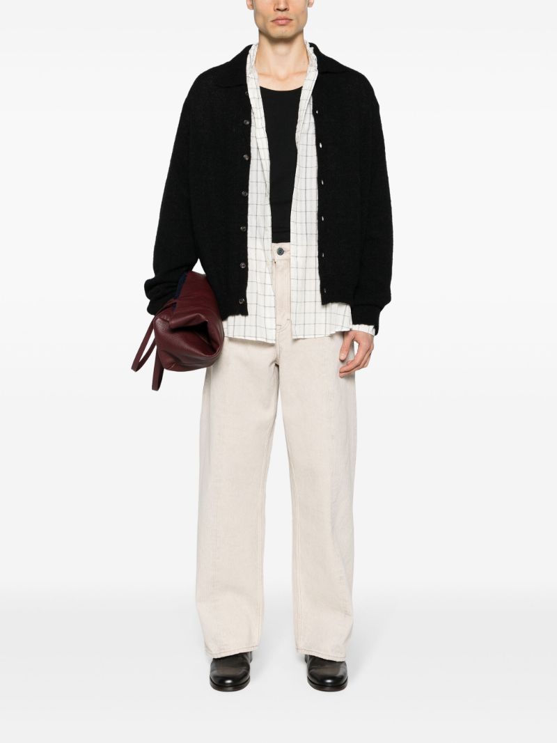 Beige Wide-legged Jeans