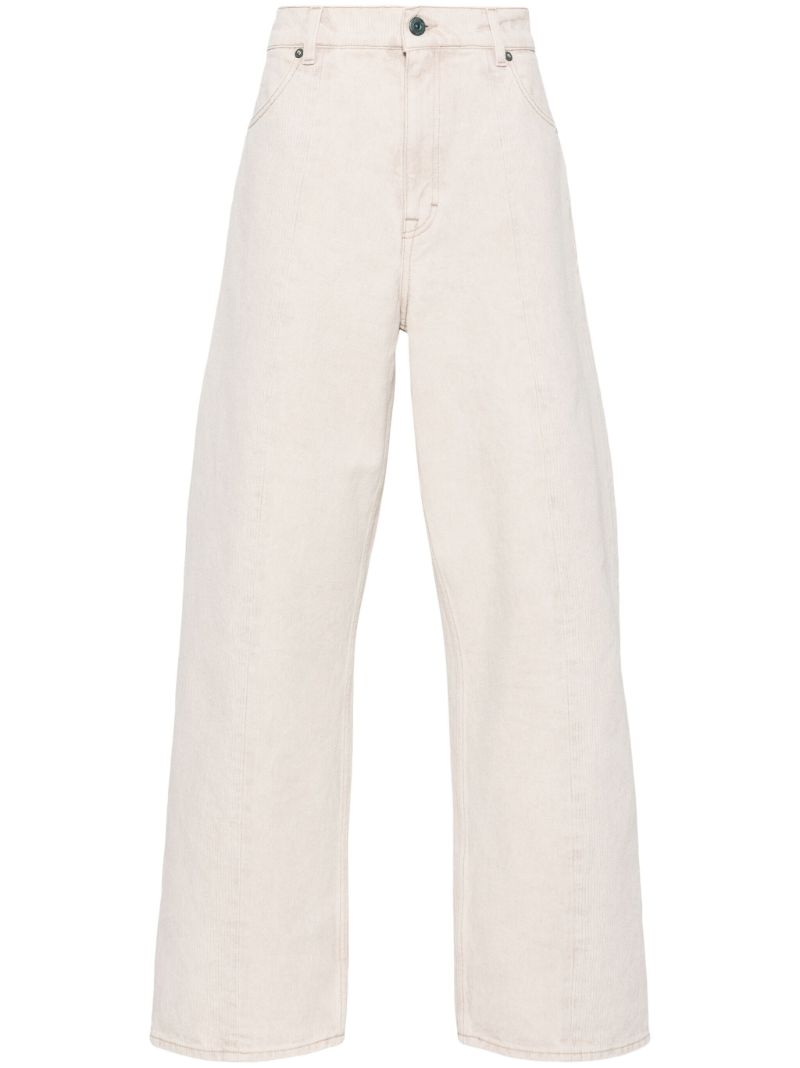 Beige Wide-legged Jeans