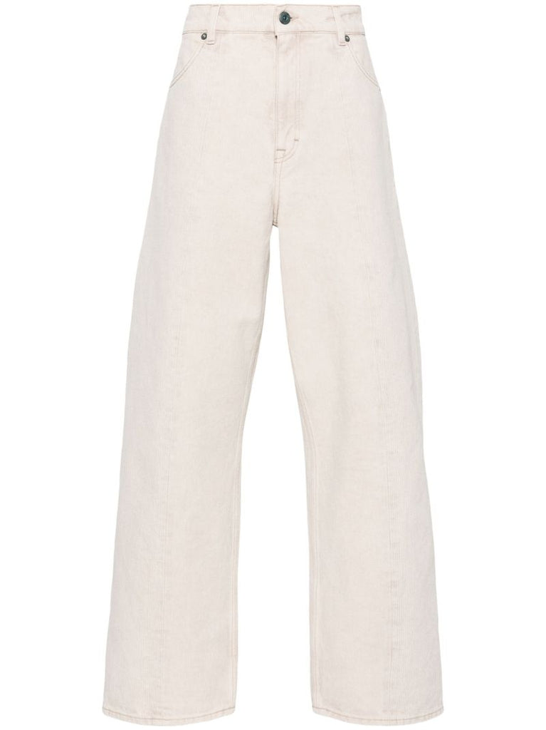 Beige Wide-legged Jeans