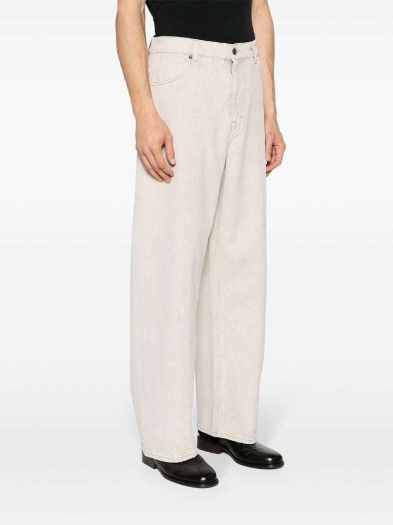 Beige Wide-legged Jeans