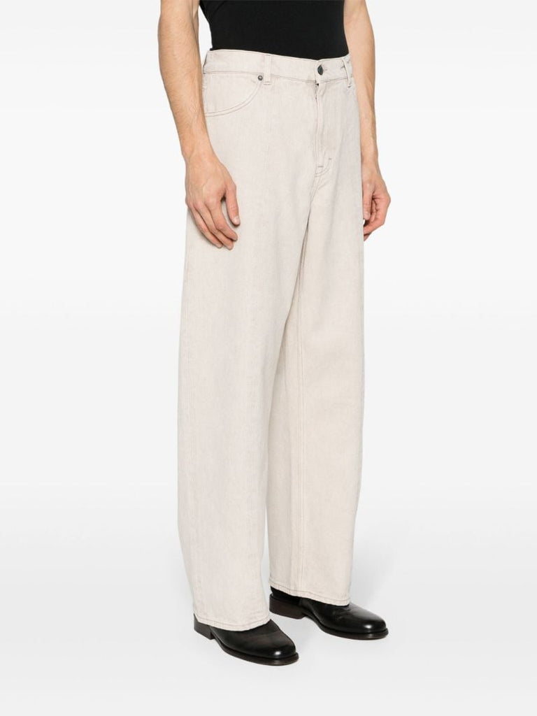 Beige Wide-legged Jeans