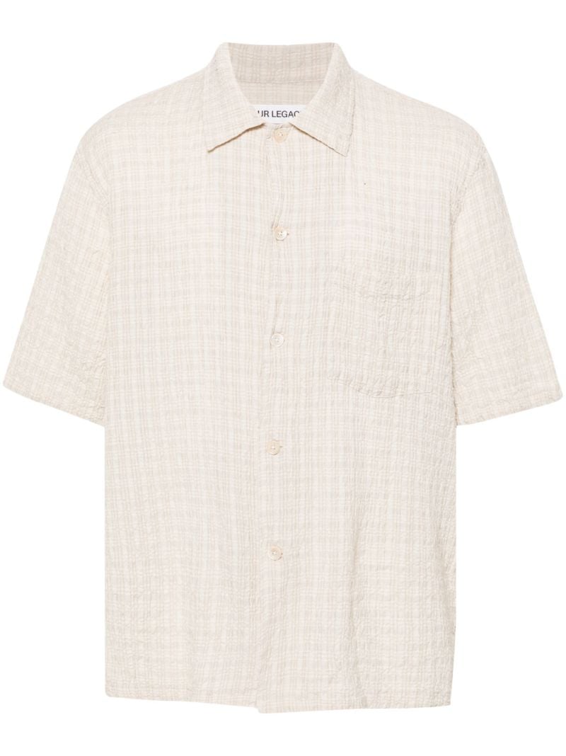 White Box Seersucker-texture Shirt