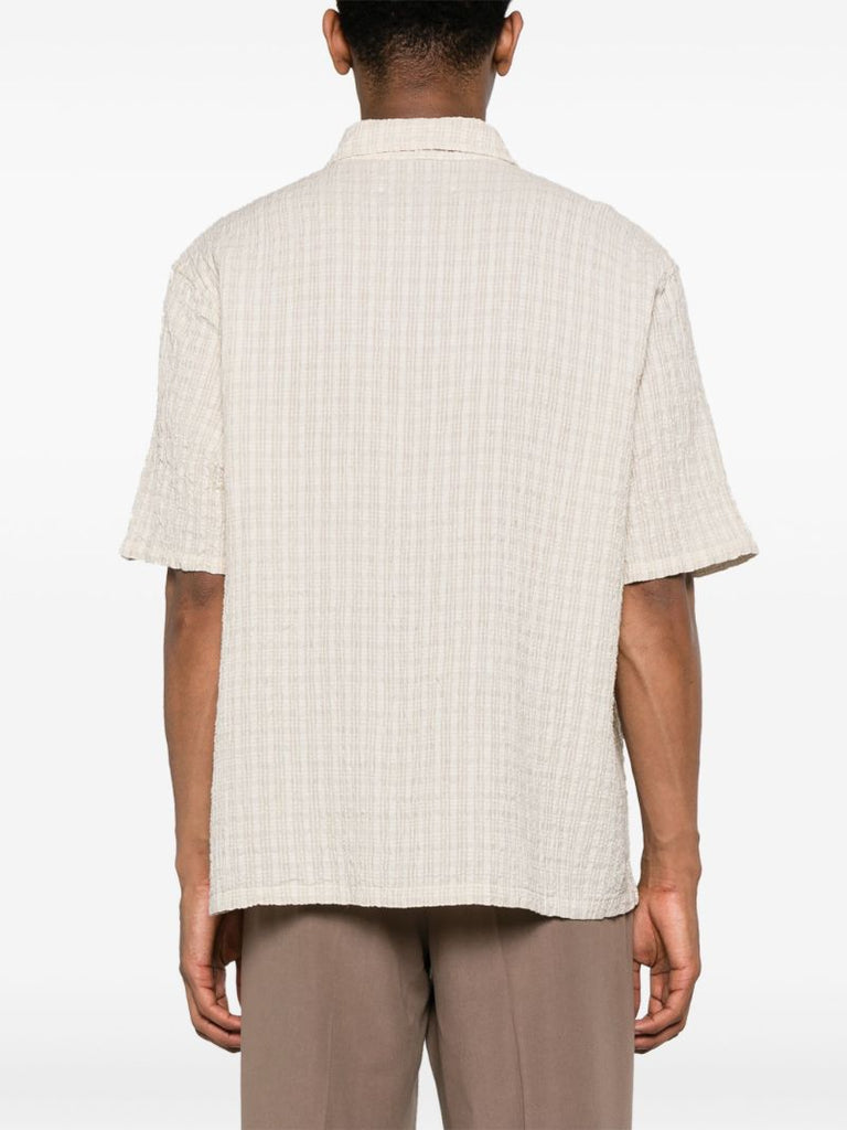 White Box Seersucker-texture Shirt