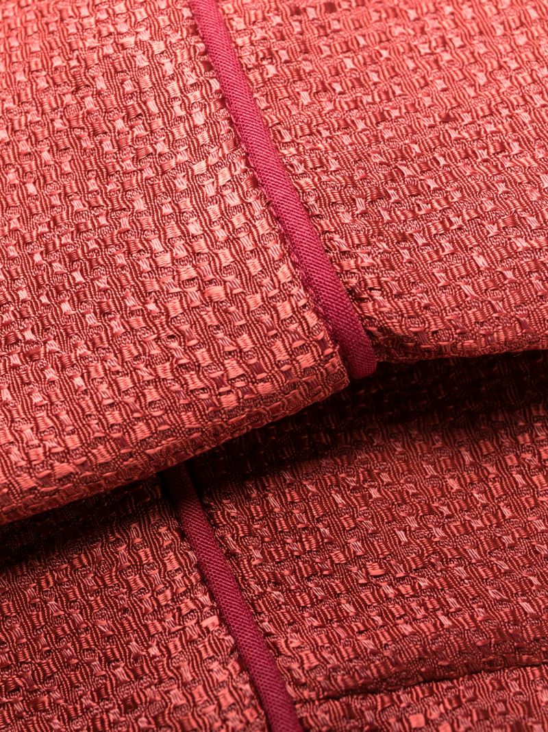 Red Pastelle Patterned-jacquard Pyjama Bottoms
