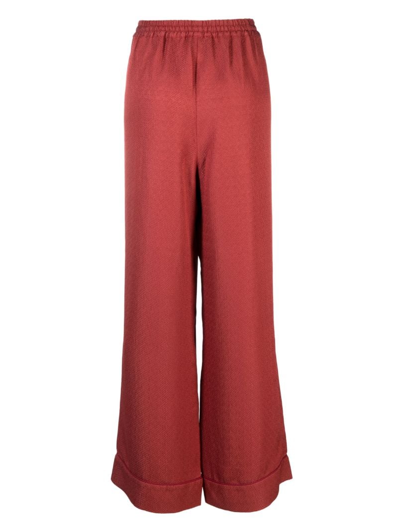 Red Pastelle Patterned-jacquard Pyjama Bottoms